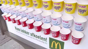 McDonalds billboard gives out free McFlurrys